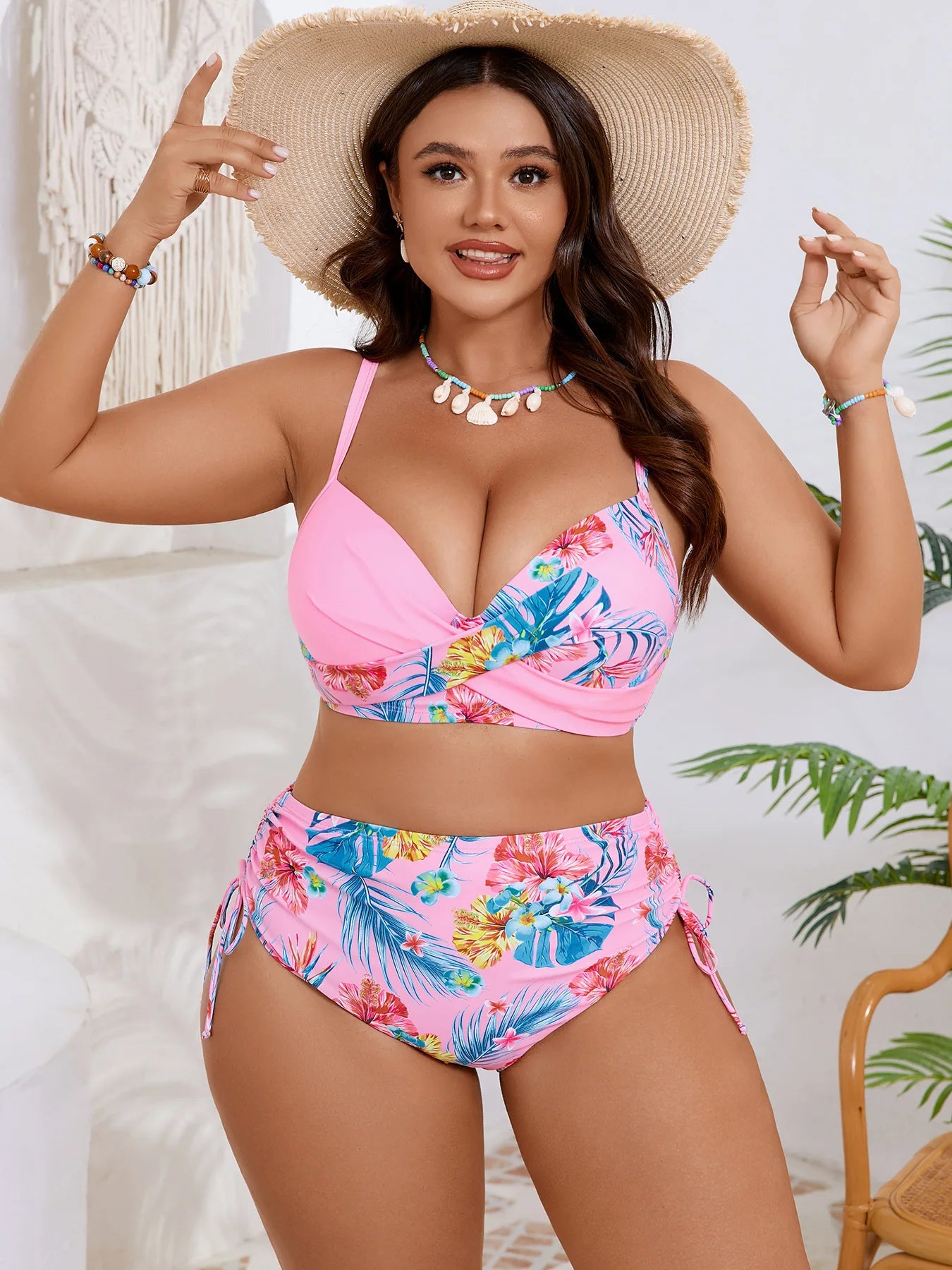 maillots de bain grande taille pour femmes, maillot de bain push-up à armatures