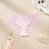 culotte de luxe en dentelle à motif floral, taille haute, sans coutures, respirante