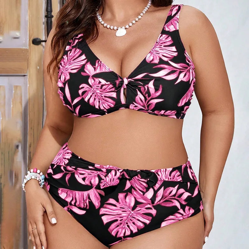 Ensemble bikini 2 pièces pour femmes grandes tailles : maillot de bain écologique