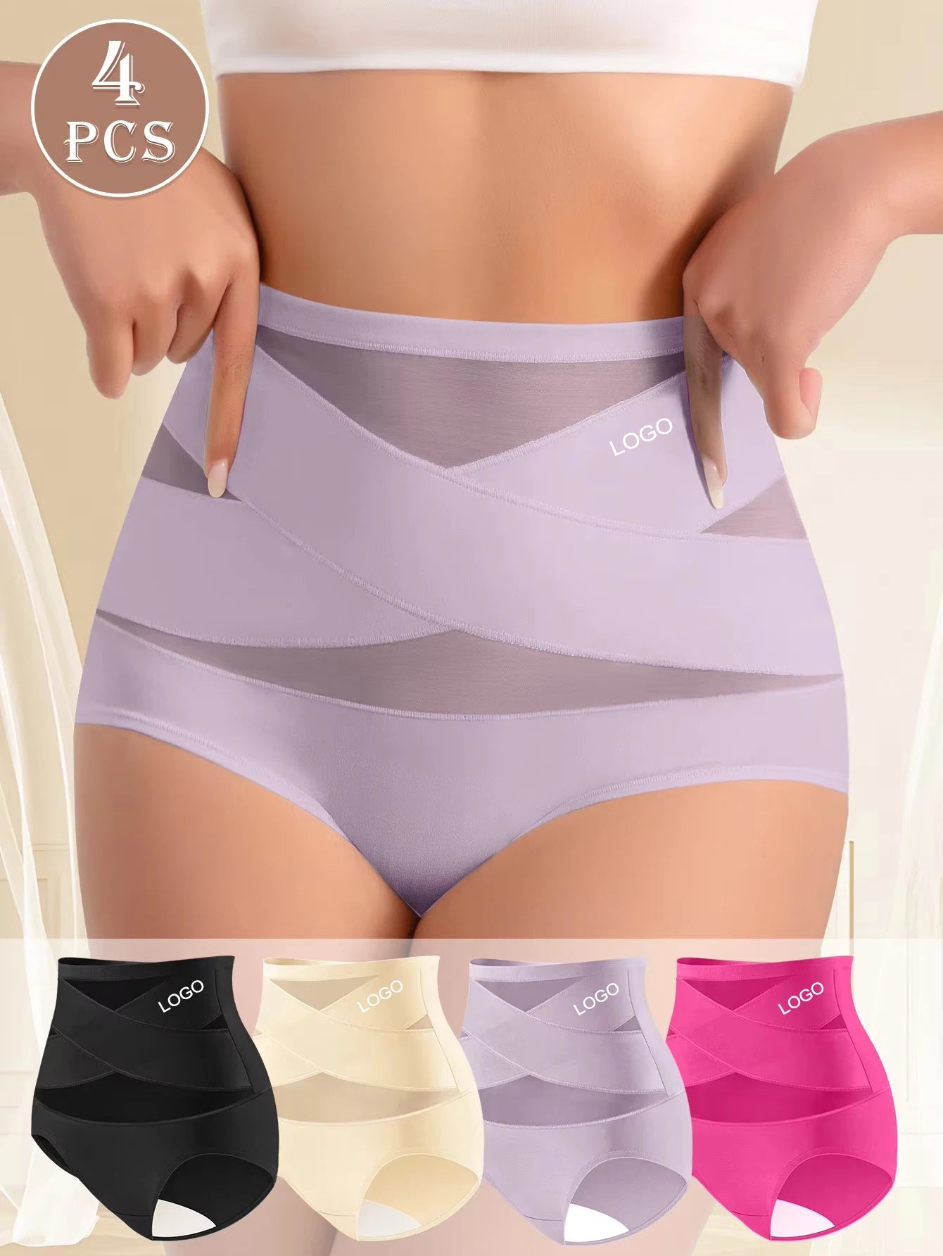 Sous-vêtements pour femmes grandes tailles à taille haute