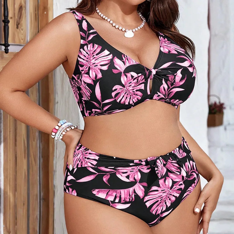 Ensemble bikini 2 pièces pour femmes grandes tailles : maillot de bain écologique